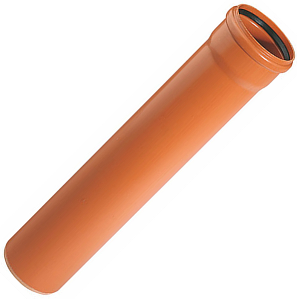 Труба раструбная наружная 250х5000 мм KGEM оранжевая Ostendorf 224050 ...