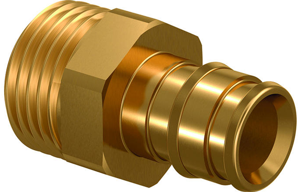 Штуцер с наружной резьбой 16 мм, 1/2\", латунь Uponor 1033435 : Купить в ...