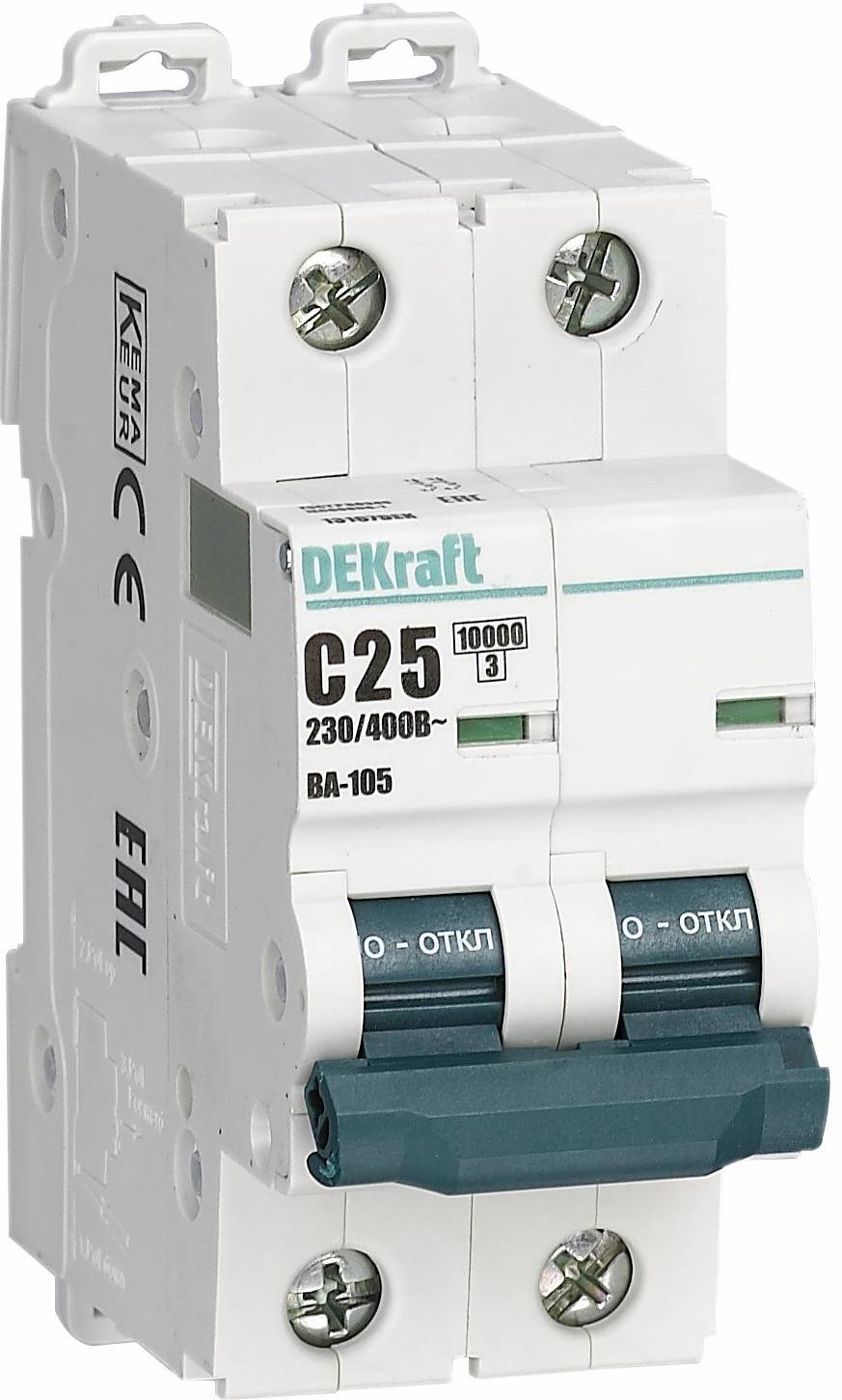 Автомат 2P 2А ВА-105 10 кА, C DEKraft 13161DEK : Купить у официального ...
