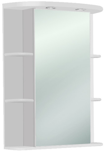 Зеркальный шкаф 65 кристалл акватон