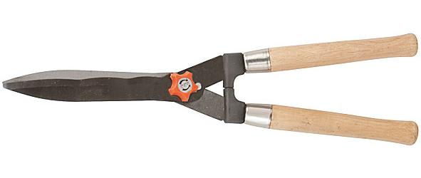 Кусторез 500 мм волнистые черненые лезвия, деревянные ручки FIT 77104 ...