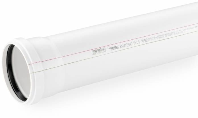 Труба с раструбом Raupiano Plus O 90 мм, 150 мм, полипропилен REHAU ...