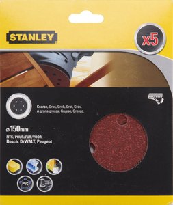Фото Stanley STA32352-XJ Диск шлифовальный 150 мм P180 (5 шт)