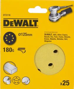 Фото DeWALT DT3116-QZ Диск шлифовальный 125 мм P180 (25 шт)