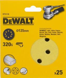 Фото DeWALT DT3118-QZ Диск шлифовальный 125 мм P320 (25 шт)