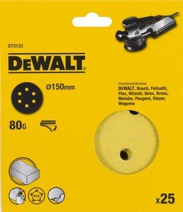 Фото DeWALT DT3133-QZ Диск шлифовальный 150 мм P80 (25 шт)