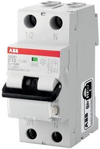 Фото ABB DS201 2CSR255140R1064 Автоматический выключатель дифференциального тока однополюсный+N 6А (тип AC, 6 кА)