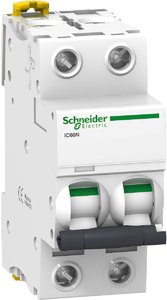 Фото Schneider Electric Acti 9 A9F75250 Автоматический выключатель двухполюсный 50А (20 кА, D)