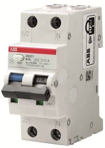 Фото ABB DS201 2CSR255180R1164 Автоматический выключатель дифференциального тока 1P+N 16А (тип A, 6 кА)