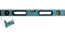 FIT Люкс 18262 Уровень алюминиевый усиленный 1200 мм (2 глазка + 1 поворотный, линейка, ручки, противоударный)