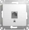 Schneider Electric Glossa GSL000181K Розетка компьютерная (RJ45, под рамку, скрытая установка, белая)