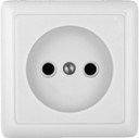Schneider Electric Хит RA10-131-B Розетка одинарная (10 А, в сборе, открытая установка, белая)
