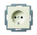 ABB Basic55 2011-0-3857 Розетка с заземляющим контактом (16 А, под рамку, скрытая установка, слоновая кость)