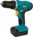 FIT CD-12L 80190 Аккумуляторная дрель-шуруповерт (Li-Ion, 12.0В, 1.3Ач, 2 скорости)
