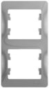 Schneider Electric Glossa GSL000306 Рамка 2-постовая вертикальная (алюминий)