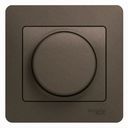 Schneider Electric Glossa GSL000834 Светорегулятор поворотный (300 Вт, R, в сборе, скрытая установка, шоколад)