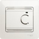 Schneider Electric Glossa GSL000638 Термостат электронный для теплых полов +5…+50°С (10 А, 220 В, в сборе, скрытая установка, перламутр)