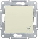 Schneider Electric Sedna SDN0800347 Кнопка для звонка (10 А, IP44, под рамку, скрытая установка, бежевый)