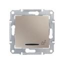 Schneider Electric Sedna SDN1600468 Кнопка для звонка (10 А, под рамку, синяя подсветка, скрытая установка, титан)