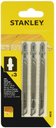 Stanley STA21073-XJ Пилка для электролобзика по дереву (T144D, HCS, грубый, 3 шт.)