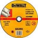 DeWALT DT42601-XJ Диск отрезной по металлу 230x3x22.2 мм Тип 1 (плоский)