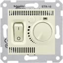 Schneider Electric Sedna SDN6000147 Термостат для электронагревательных приборов +5…+30°С (10 А, 220 В, под рамку, скрытая установка, бежевый)