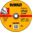DeWALT Industrial DT42620Z-QZ Диск обдирочный по металлу 230x6x22.2 мм Тип 27 (вогнутый)