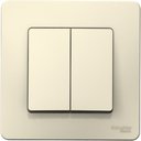 Schneider Electric Blanca BLNVS010502 Выключатель двухклавишный (10 А, в сборе, скрытая установка, молоко)