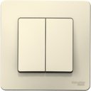 Schneider Electric Blanca BLNVS106602 Переключатель двухклавишный (10 А, в сборе, скрытая установка, молоко)