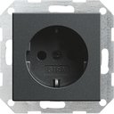 Gira System55 046628 Розетка с заземляющим контактом (16 А, под рамку, скрытая установка, антрацит)