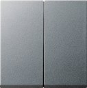 Gira System55 231526 Крышка для двухканального диммера (алюминий)
