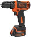 Black&Decker BDCDD12KB-XK Дрель-шуруповерт (Li-Ion 2 шт, 12 В, 1.5 Ач, 550 об/мин, 26 Нм)