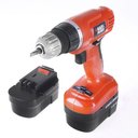 Black&Decker EPC14CABK-XK Дрель-шуруповерт (Ni-Cd 2 шт, 14.4 В, 1.2 Ач, 750 об/мин, 12.1 Нм)