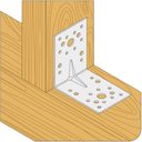 Уголок крепежный перфорированный 105х105х90х3 мм (усиленный)