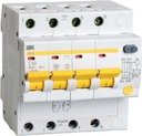 IEK АД-14 MAD10-4-025-C-300 Автоматический выключатель дифференциального тока четырехполюсный 25А (тип AC, 4.5 кА)
