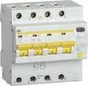 IEK АД-14 MAD13-4-040-C-100 Автоматический выключатель дифференциального тока четырехполюсный 40А (тип AC,