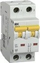IEK ВА 47-60 MVA41-2-001-C Автоматический выключатель 2P 1А (6 кА, C)