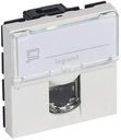 Legrand Mosaic 076576 Розетка компьютерная (RJ45, Cat.6A, STP/FTP, под рамку, скрытая установка, 2 модуля)