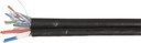 ITK Каб. F/UTP 5E 4х2х24AWG LDPE каб. пит. 2x0,75, 305м чер.