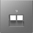 Schneider Electric Merten D-Life MTN4522-6036 Крышка розетки информационной (2xRJ45, нержавеющая сталь)