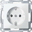 Schneider Electric Merten System M MTN2301-0319 Розетка с заземляющим контактом (16 А, под рамку, скрытая установка, полярно-белая)
