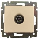 Розетка телевизионная Valena DIY (TV, под рамку, с/у, слоновая кость)
