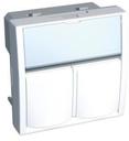 Schneider Electric Altira ALB44382 Крышка для 2 модулей (2xKeystone, под рамку, RAL9003)