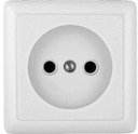 Schneider Electric Хит RA10-131I-B Розетка одинарная (10 А, IP20, в сборе, открытая установка, белая)