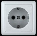 Schneider Electric Хит RA16-133-B Розетка одинарная с заземляющим контактом (16 А, IP20, в сборе, открытая установка, белая)