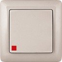 Schneider Electric Хит VS16-135-B Выключатель одноклавишный (10 А, индикация, IP20, в сборе, скрытая установка, слоновая кость)