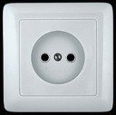 Schneider Electric Хит RS10-132-B Розетка одинарная (10 А, IP20, в сборе, скрытая установка, белая)