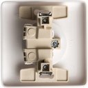 Schneider Electric Хит RS10-135-B Розетка одинарная (10 А, IP20, в сборе, скрытая установка, шторки, белая)