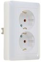 Schneider Electric Хит RS16-236-B Розетка двойная с заземляющим контактом (16 А, IP20, в сборе, скрытая установка, белая)