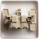 Schneider Electric Хит RS16-136-B Розетка одинарная с заземляющим контактом (16 А, IP20, в сборе, скрытая установка, шторки, белая)